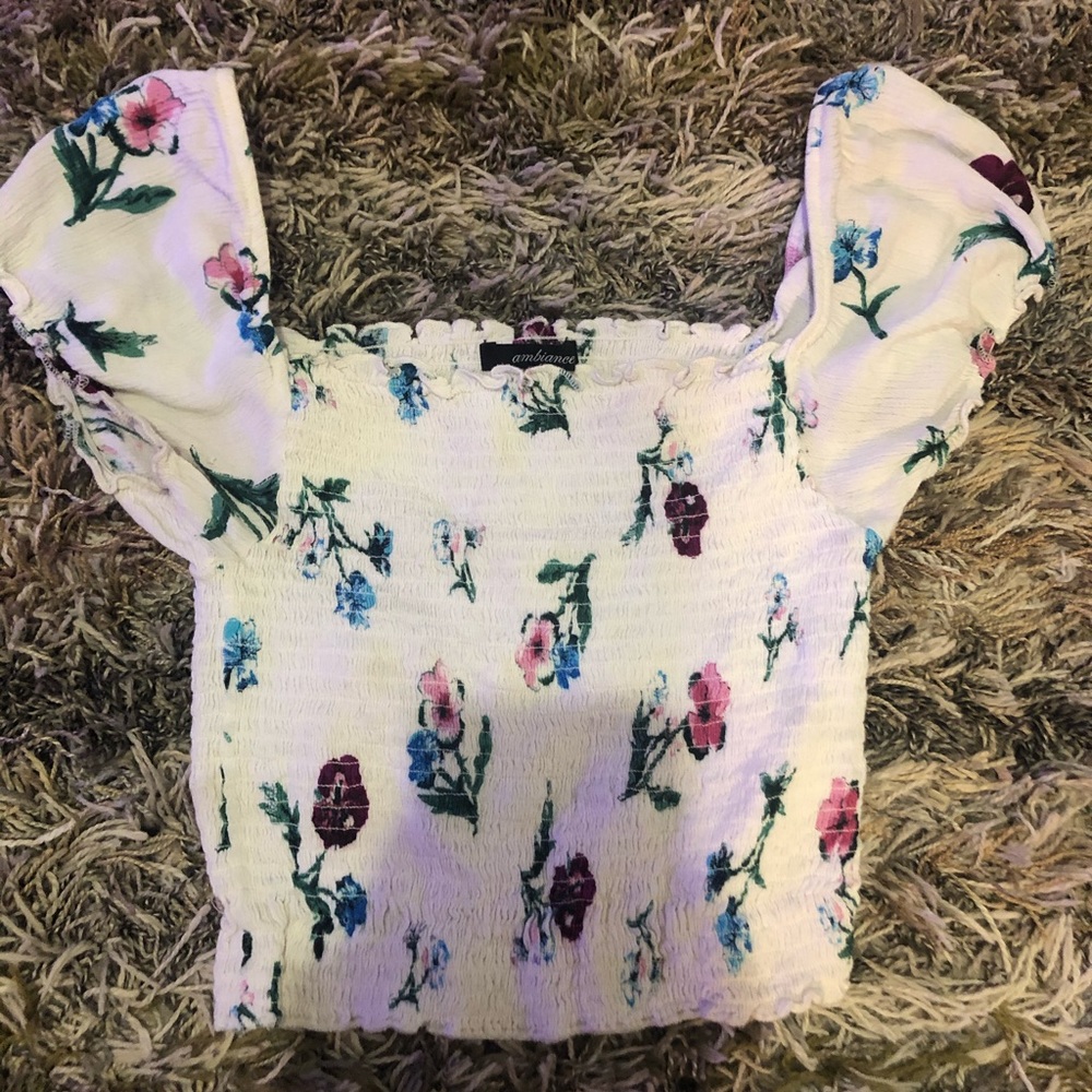 Floral crop top